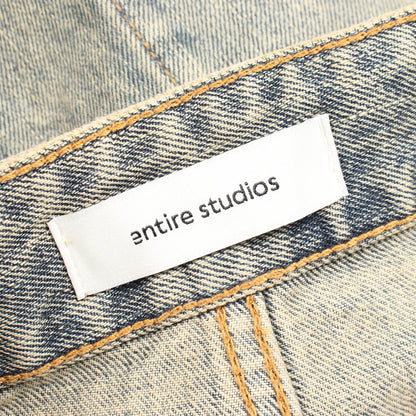 GEM JEANS デニムパンツ コットン ブルー エンタイアスタジオ ボトムス ENTIRE STUDIOS