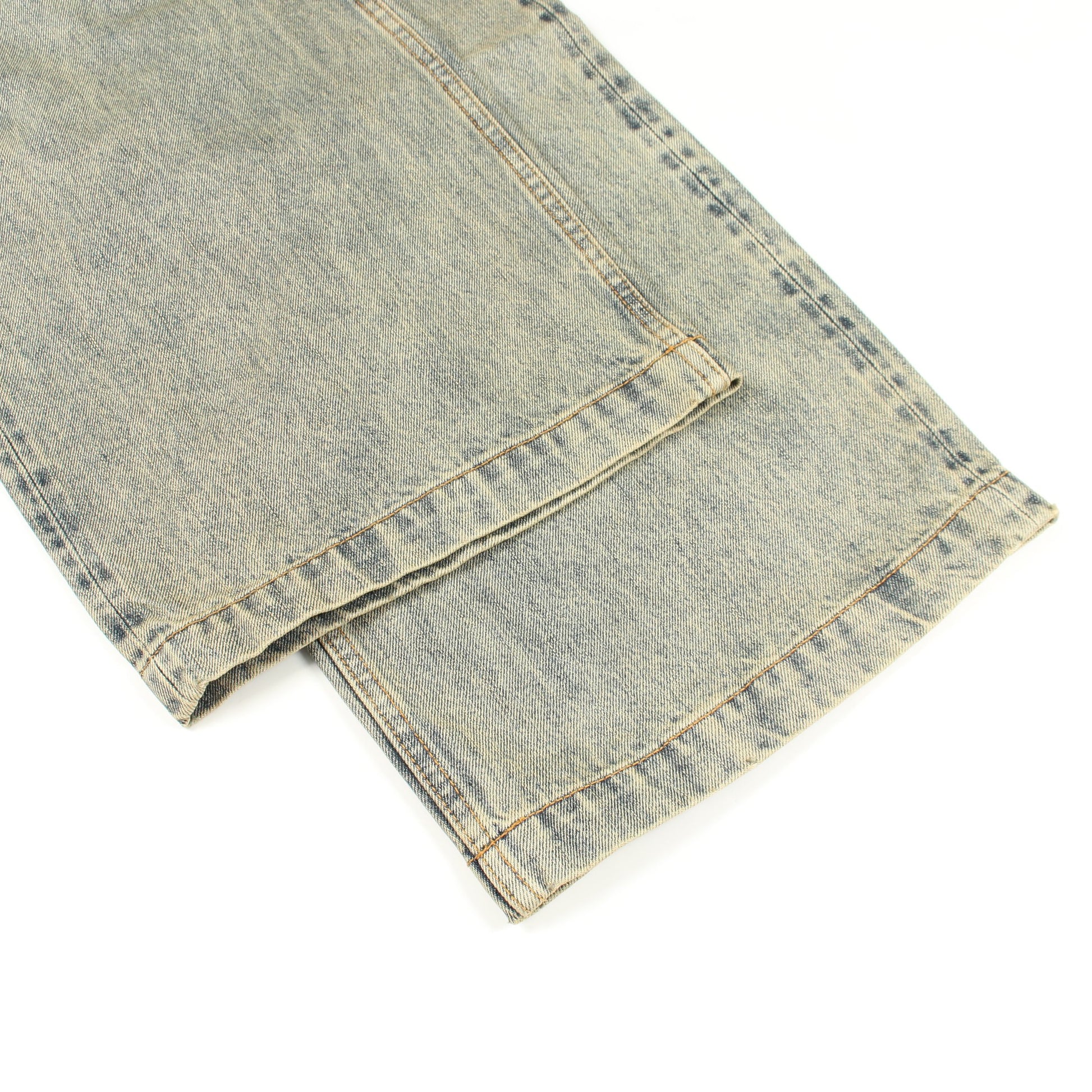 GEM JEANS デニムパンツ コットン ブルーグレー エンタイアスタジオ ボトムス ENTIRE STUDIOS