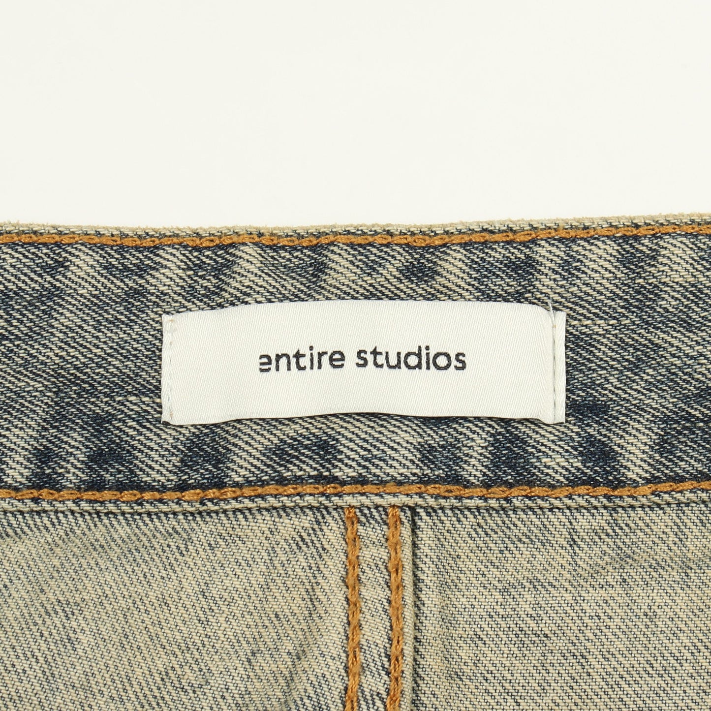 GEM JEANS デニムパンツ コットン ブルーグレー エンタイアスタジオ ボトムス ENTIRE STUDIOS