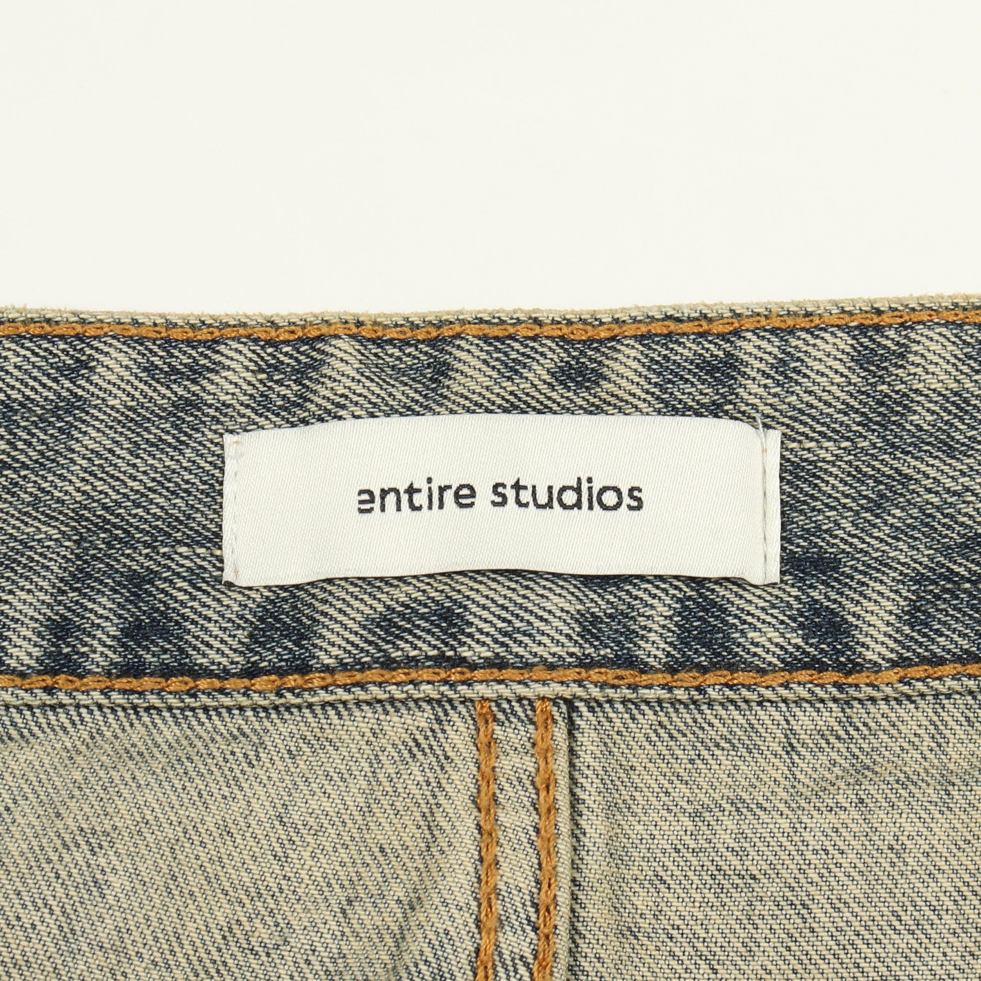 GEM JEANS デニムパンツ コットン ブルーグレー エンタイアスタジオ ボトムス ENTIRE STUDIOS