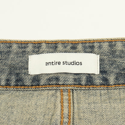 GEM JEANS デニムパンツ コットン ブルーグレー エンタイアスタジオ ボトムス ENTIRE STUDIOS
