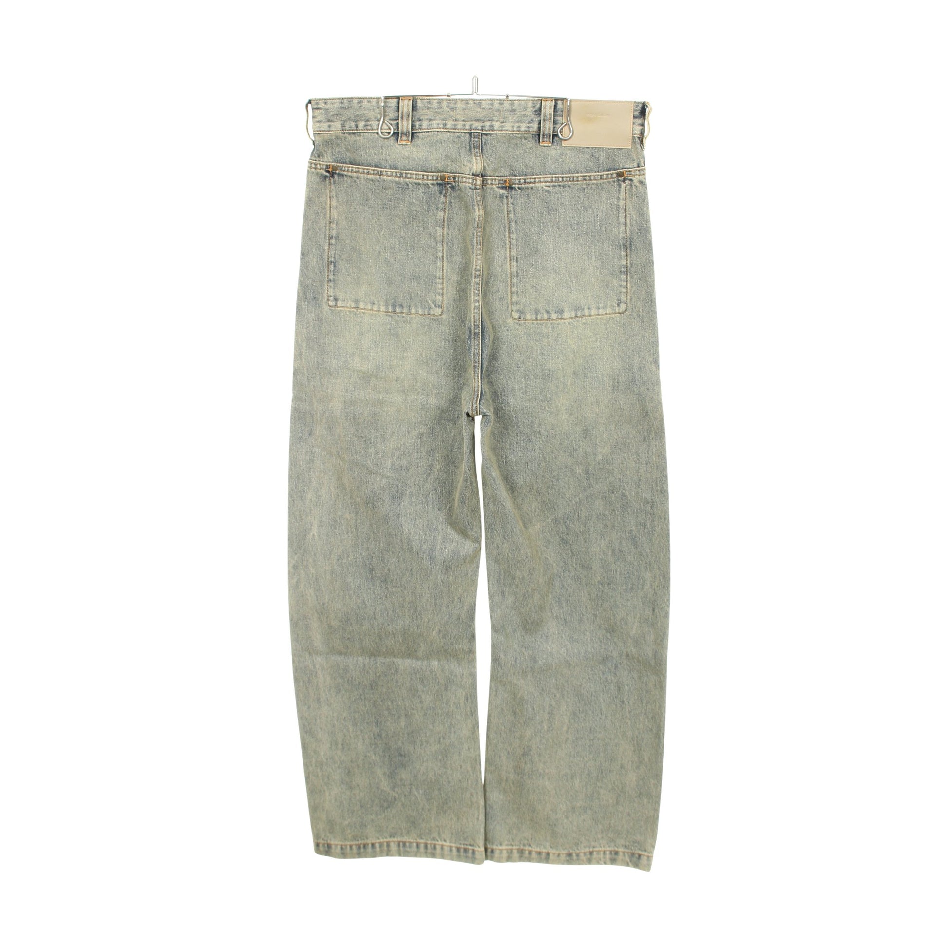 GEM JEANS デニムパンツ コットン ブルーグレー エンタイアスタジオ ボトムス ENTIRE STUDIOS