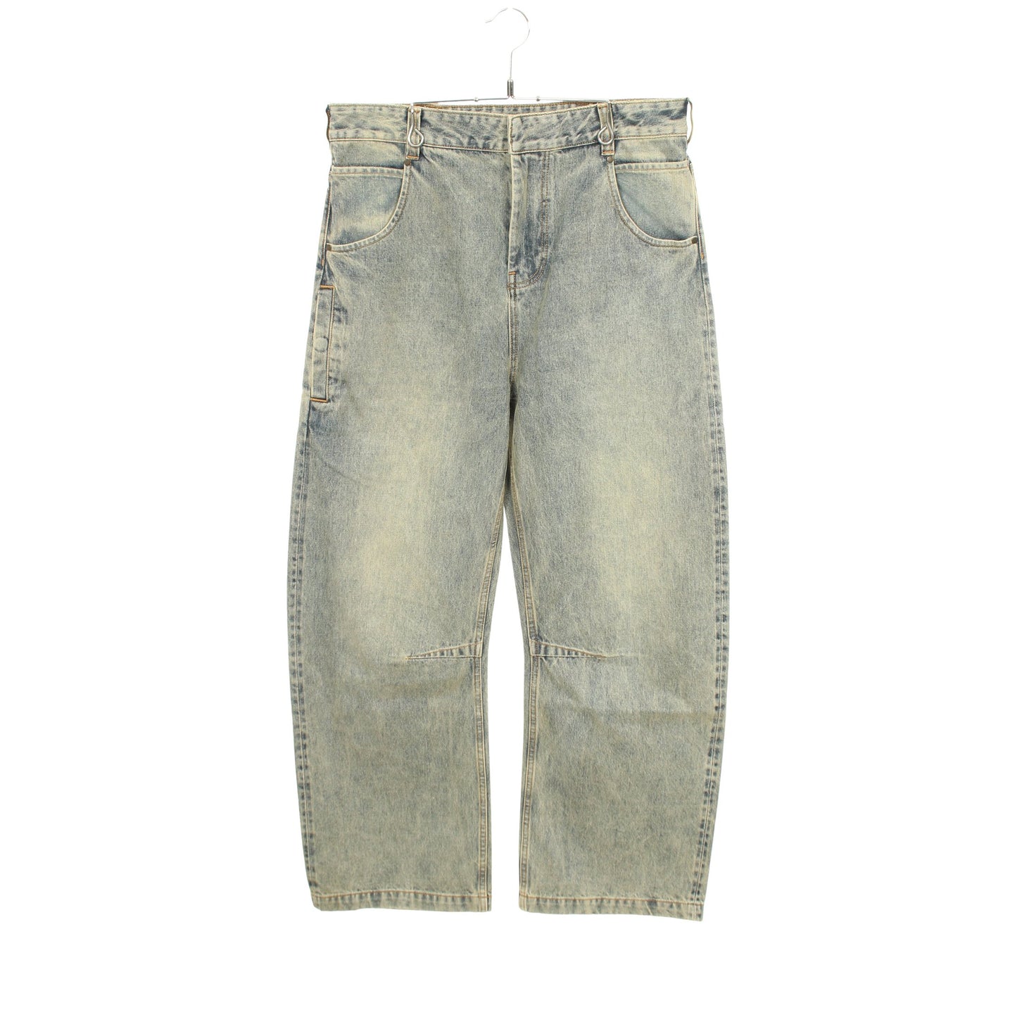 GEM JEANS デニムパンツ コットン ブルーグレー エンタイアスタジオ ボトムス ENTIRE STUDIOS