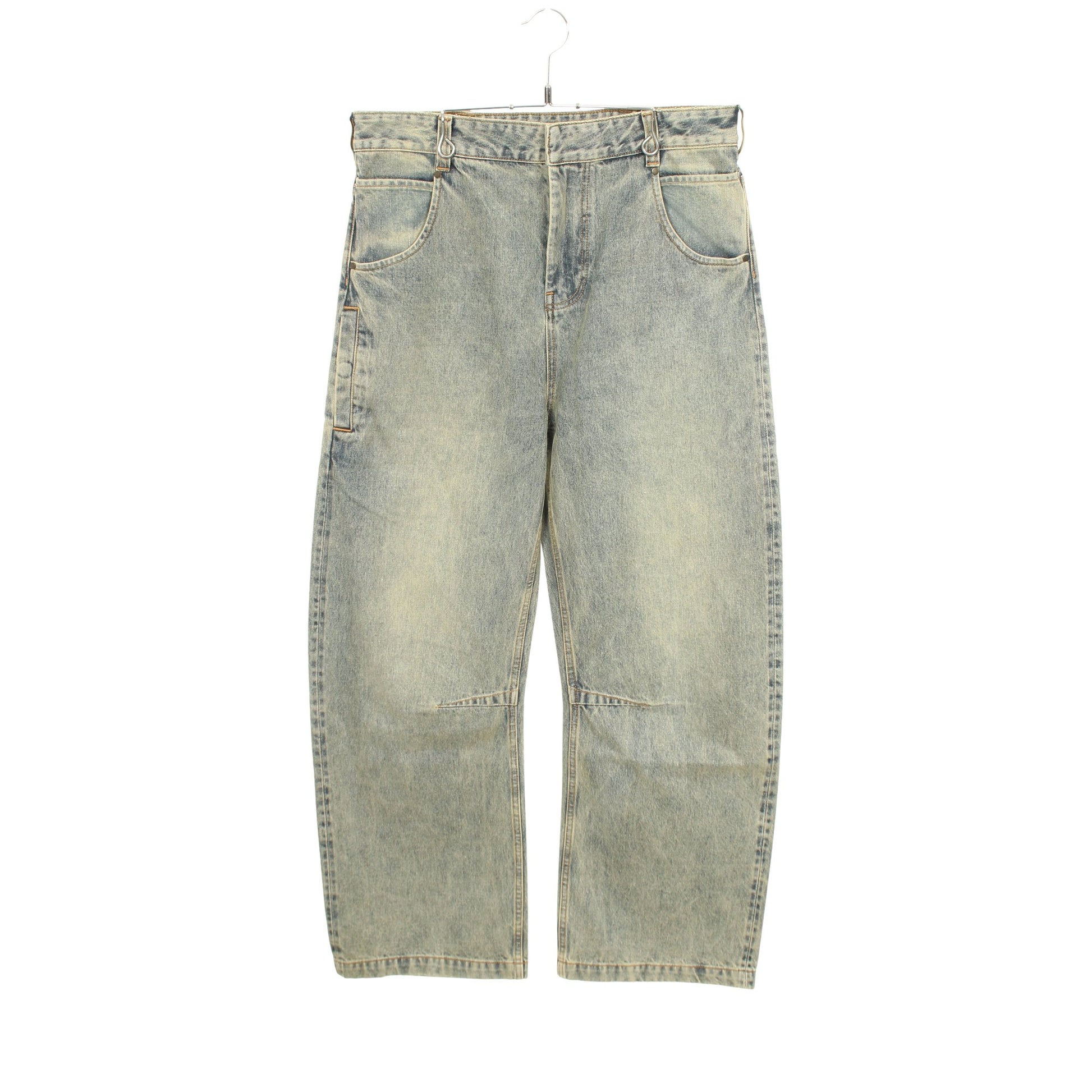 GEM JEANS デニムパンツ コットン ブルーグレー エンタイアスタジオ ボトムス ENTIRE STUDIOS
