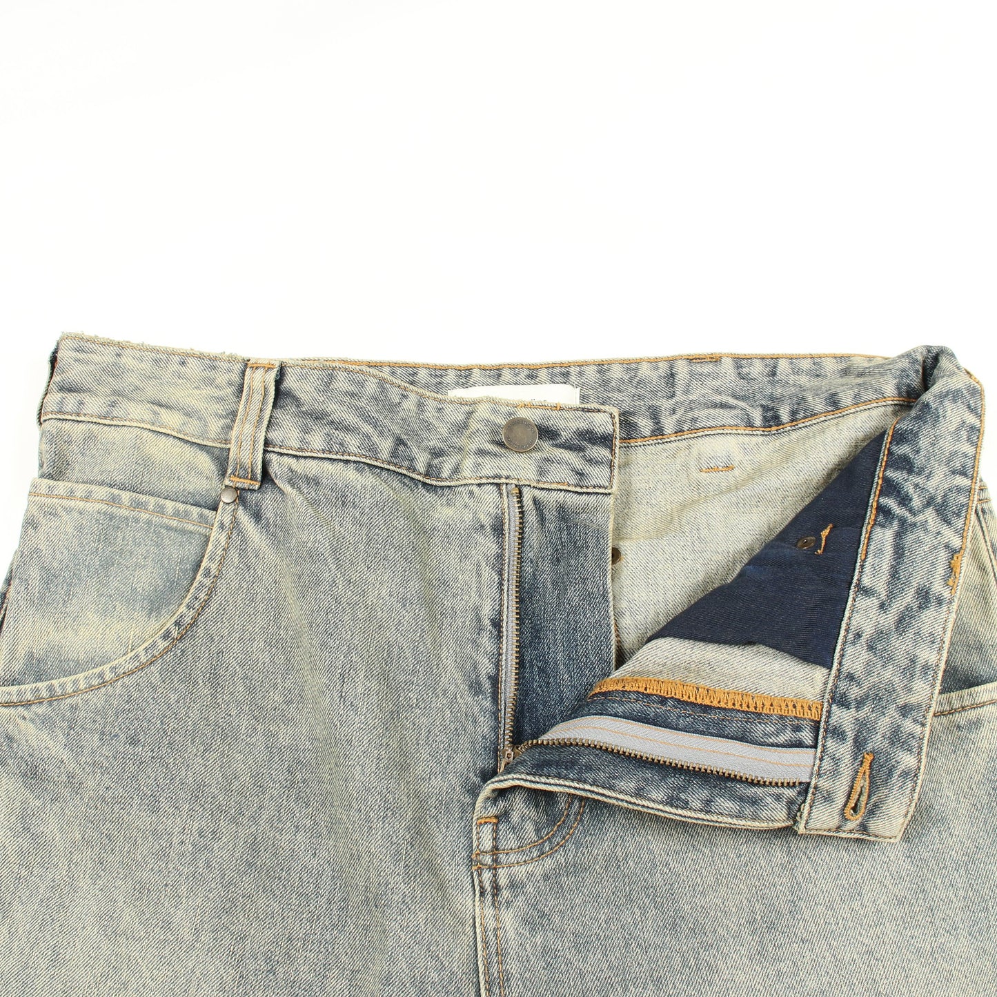GEM JEANS デニムパンツ コットン ブルーグレー エンタイアスタジオ ボトムス ENTIRE STUDIOS