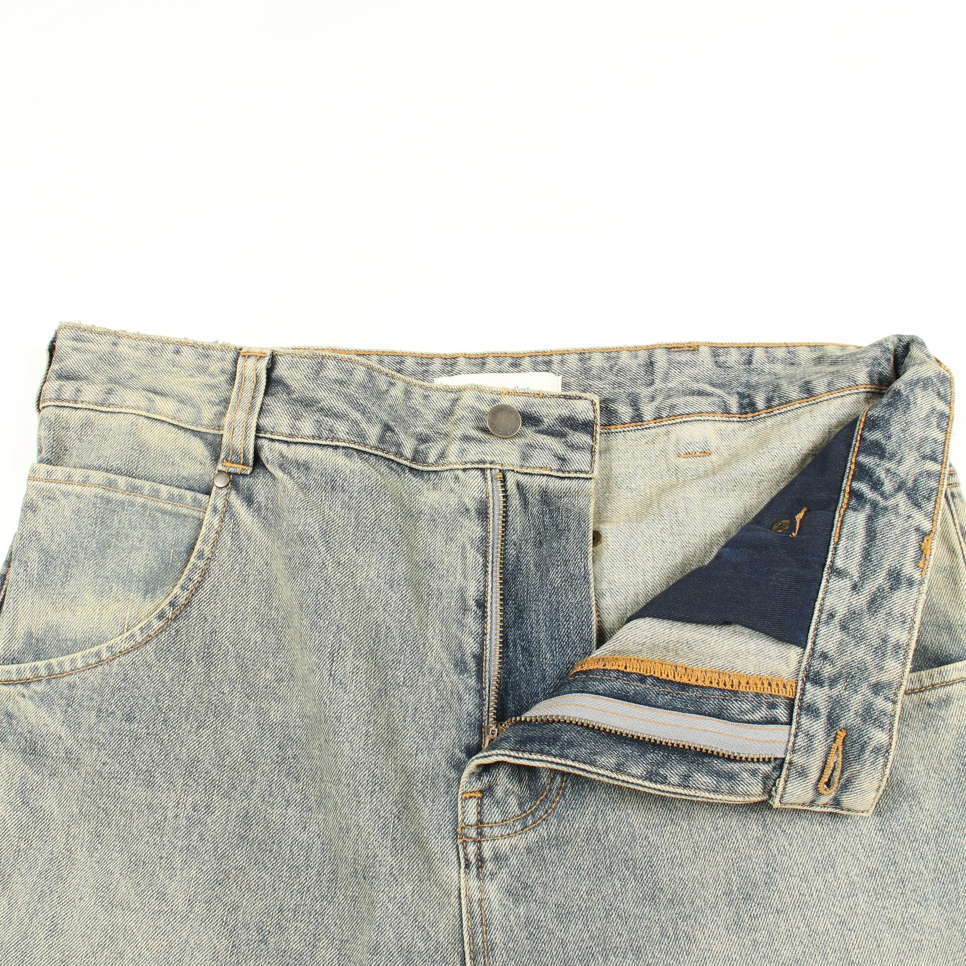 GEM JEANS デニムパンツ コットン ブルーグレー エンタイアスタジオ ボトムス ENTIRE STUDIOS
