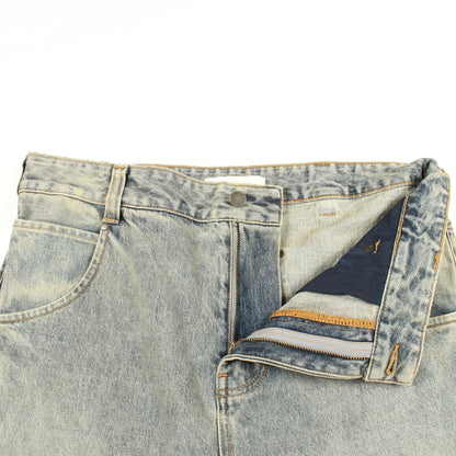 GEM JEANS デニムパンツ コットン ブルーグレー エンタイアスタジオ ボトムス ENTIRE STUDIOS