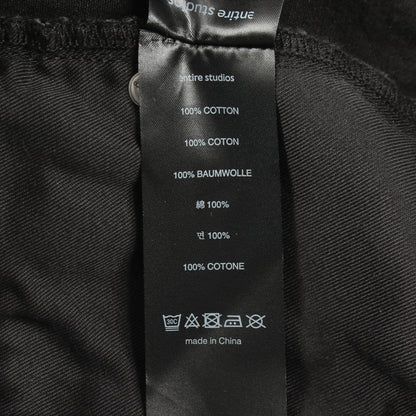 SPAR SHORTS デニムパンツ コットン ブラック エンタイアスタジオ ボトムス ENTIRE STUDIOS