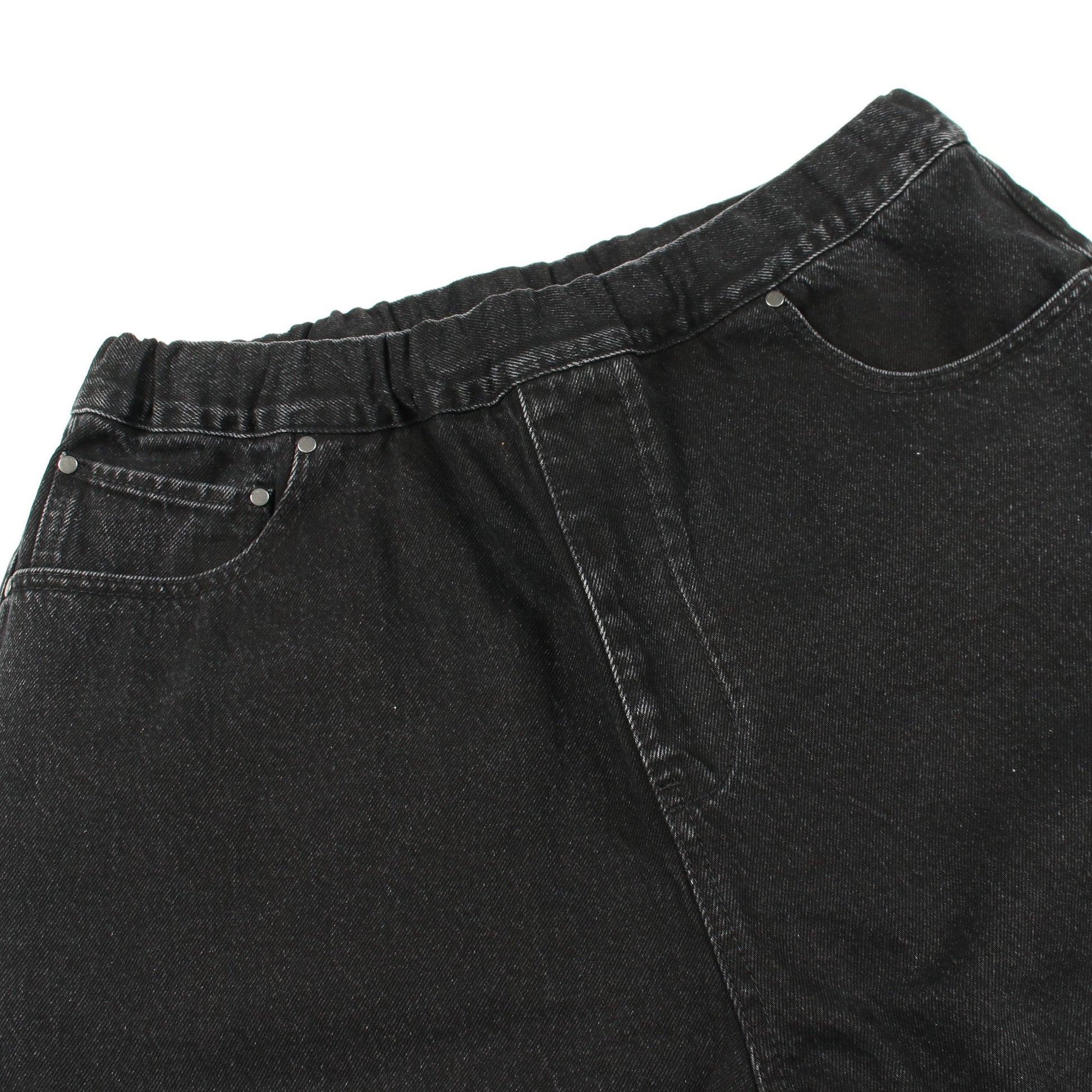 SPAR SHORTS デニムパンツ コットン ブラック エンタイアスタジオ ボトムス ENTIRE STUDIOS