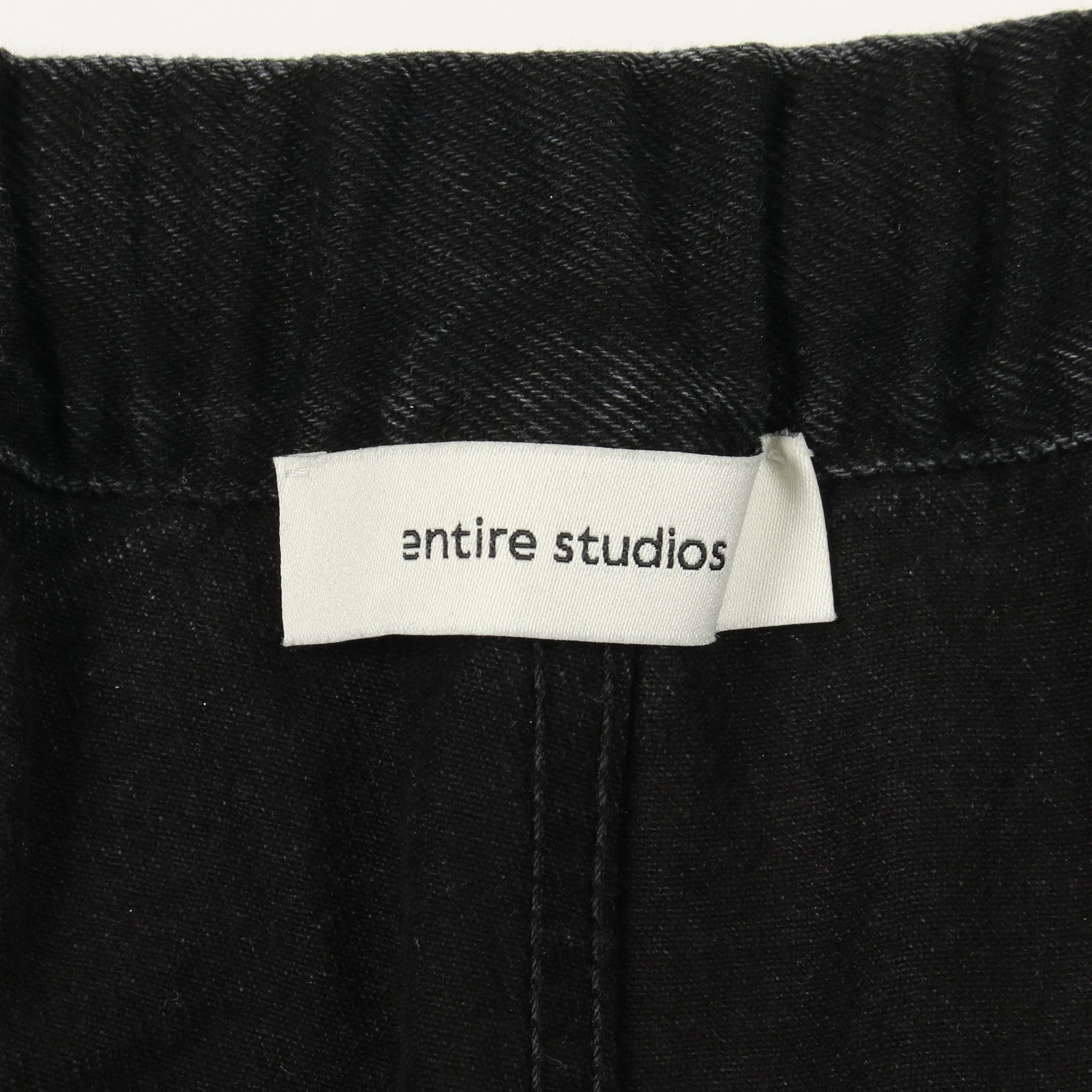 SPAR SHORTS デニムパンツ コットン ブラック エンタイアスタジオ ボトムス ENTIRE STUDIOS