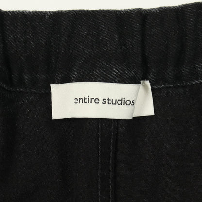 SPAR SHORTS デニムパンツ コットン ブラック エンタイアスタジオ ボトムス ENTIRE STUDIOS