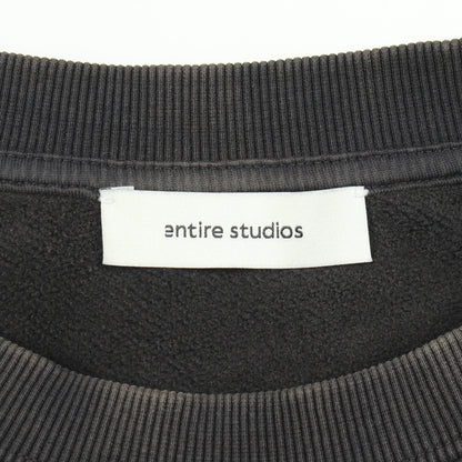 BOX CREW スウェットシャツ コットン グレー ヴィンテージ加工 エンタイアスタジオ トップス ENTIRE STUDIOS