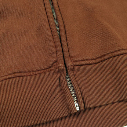 ETERNAL ZIP ジップアップパーカー コットン ブラウン エンタイアスタジオ トップス ENTIRE STUDIOS