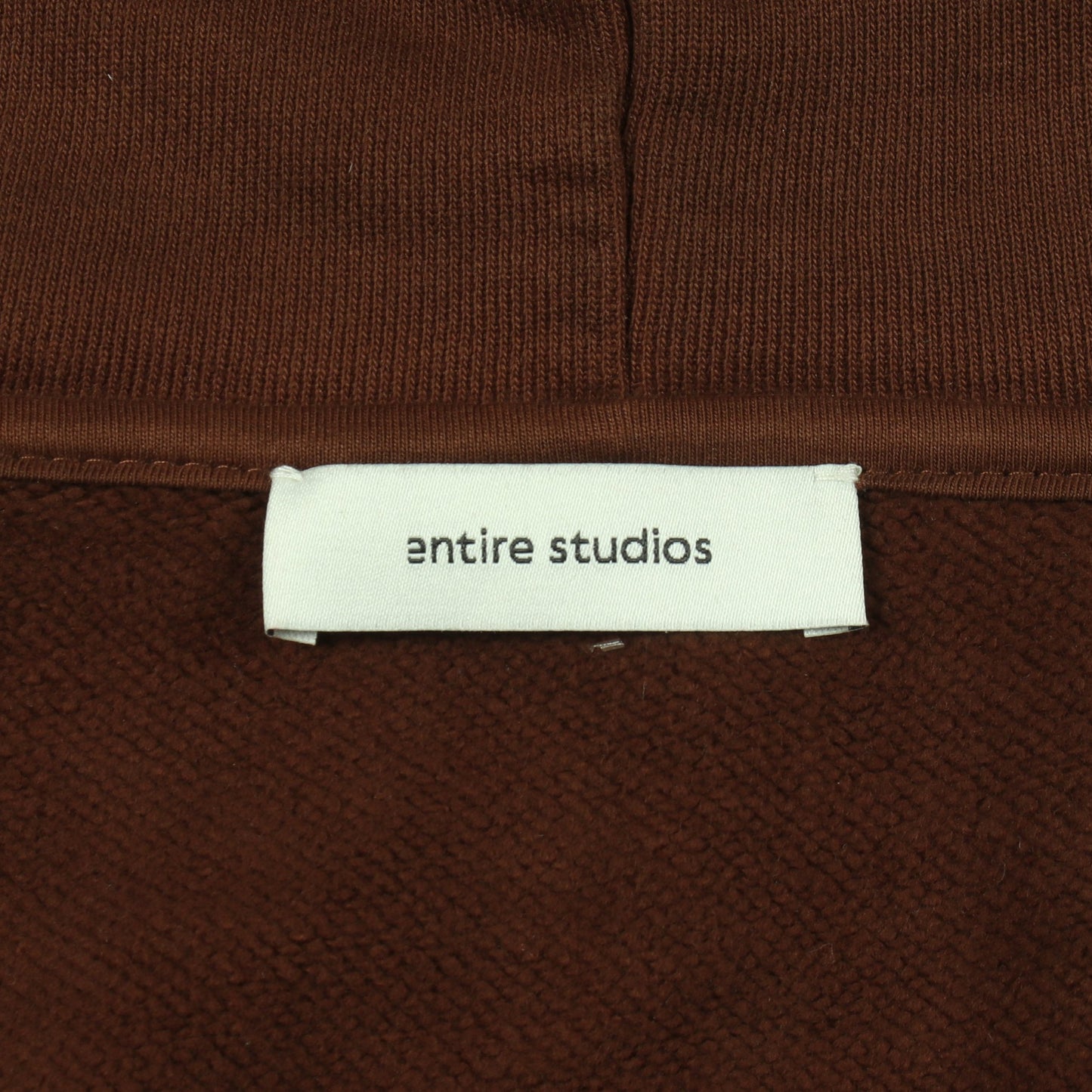 ETERNAL ZIP ジップアップパーカー コットン ブラウン エンタイアスタジオ トップス ENTIRE STUDIOS