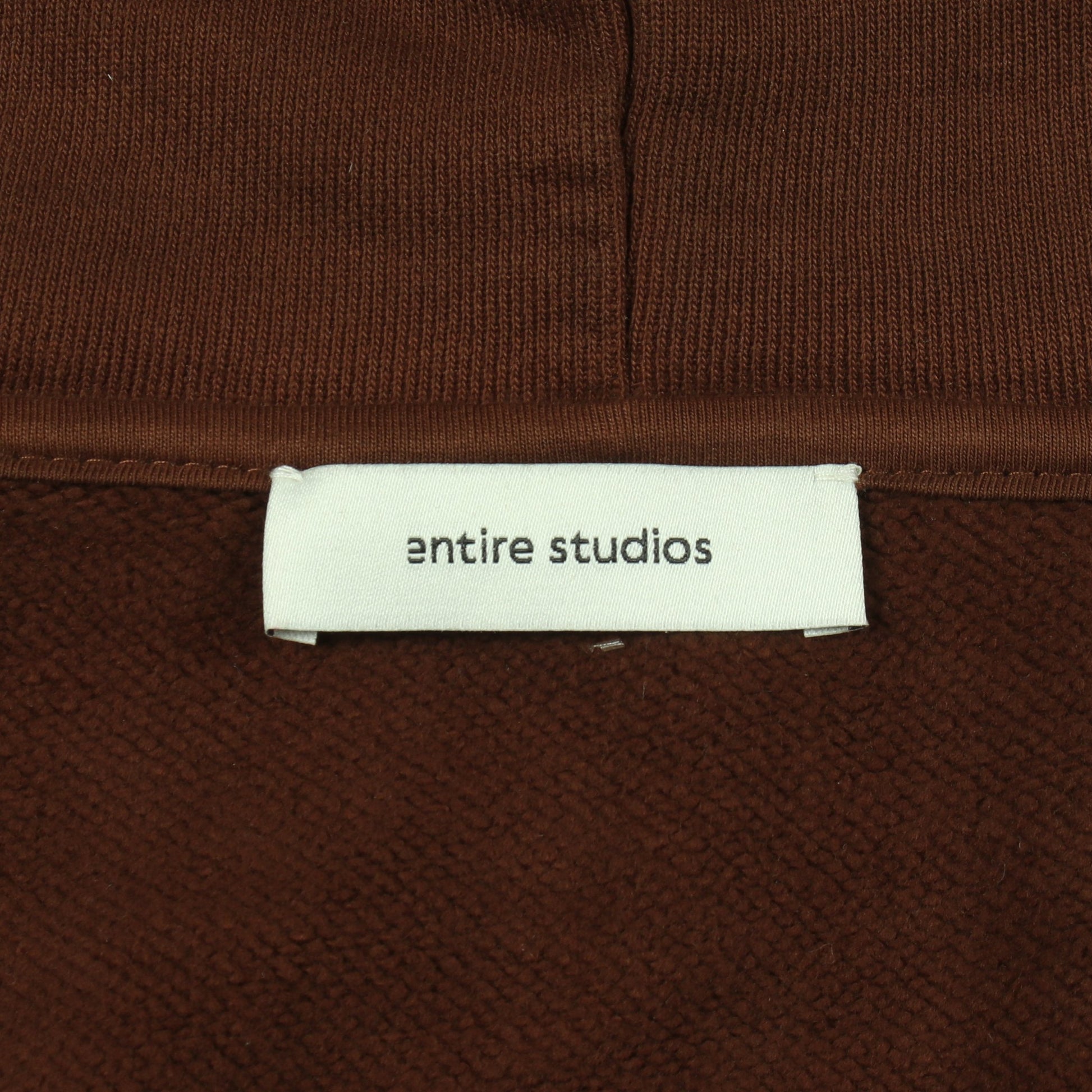 ETERNAL ZIP ジップアップパーカー コットン ブラウン エンタイアスタジオ トップス ENTIRE STUDIOS