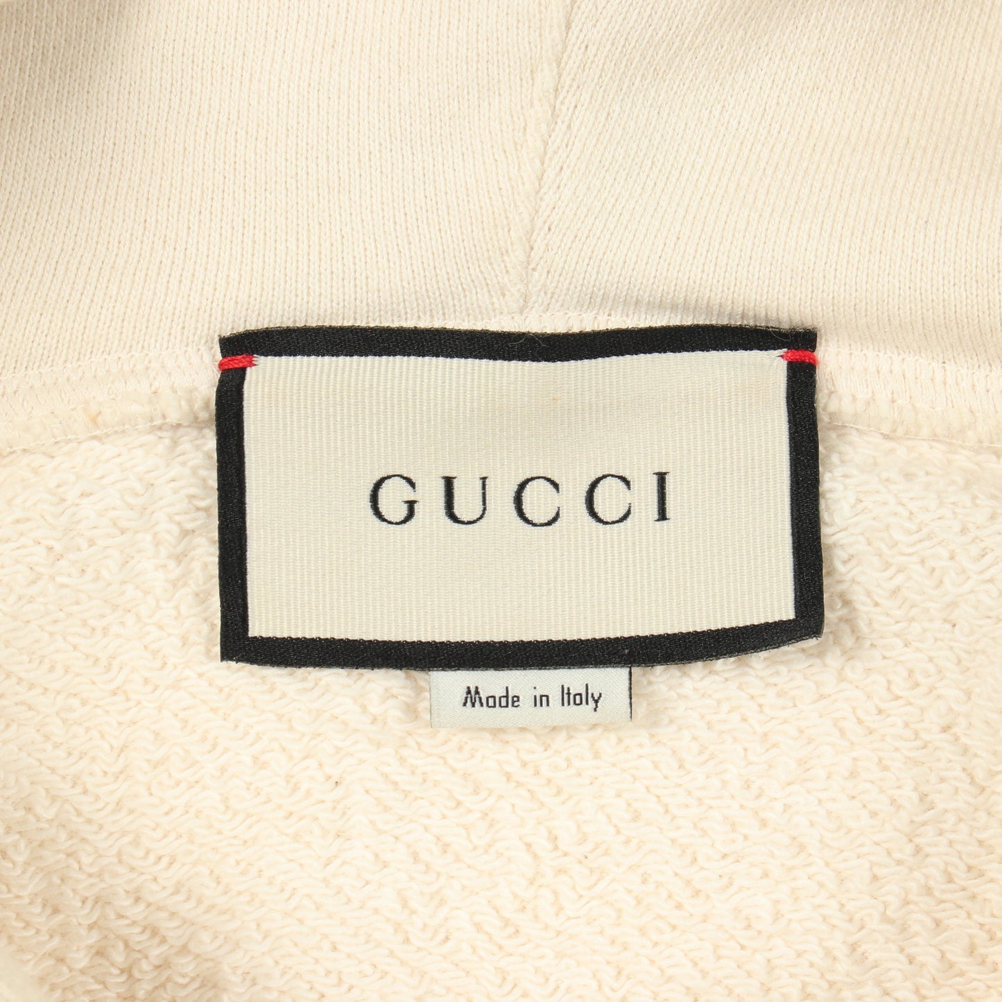 ブレードロゴ スパンコール プルオーバーパーカー コットン アイボリー マルチカラー グッチ トップス GUCCI