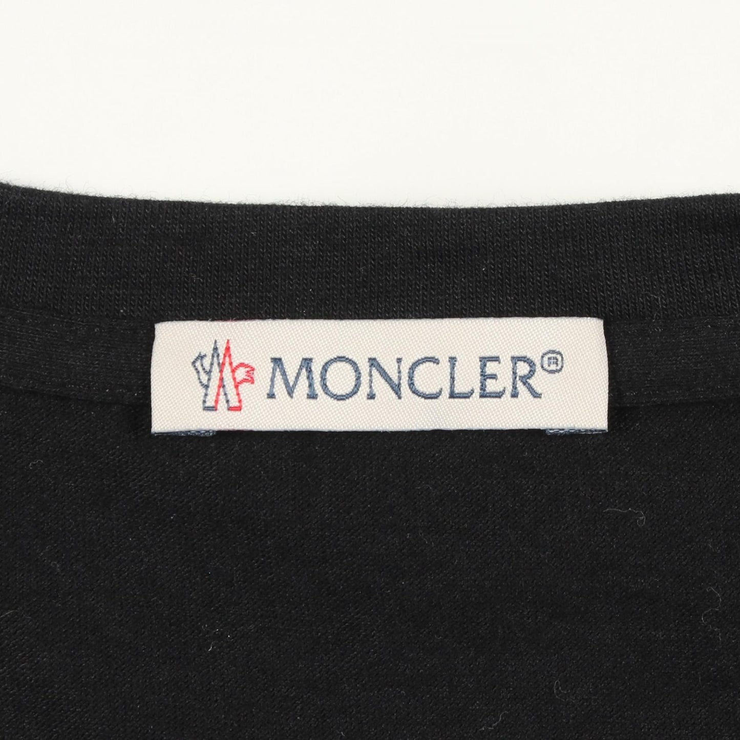 クルーネック 半袖Tシャツ コットン ブラック モンクレール トップス MONCLER