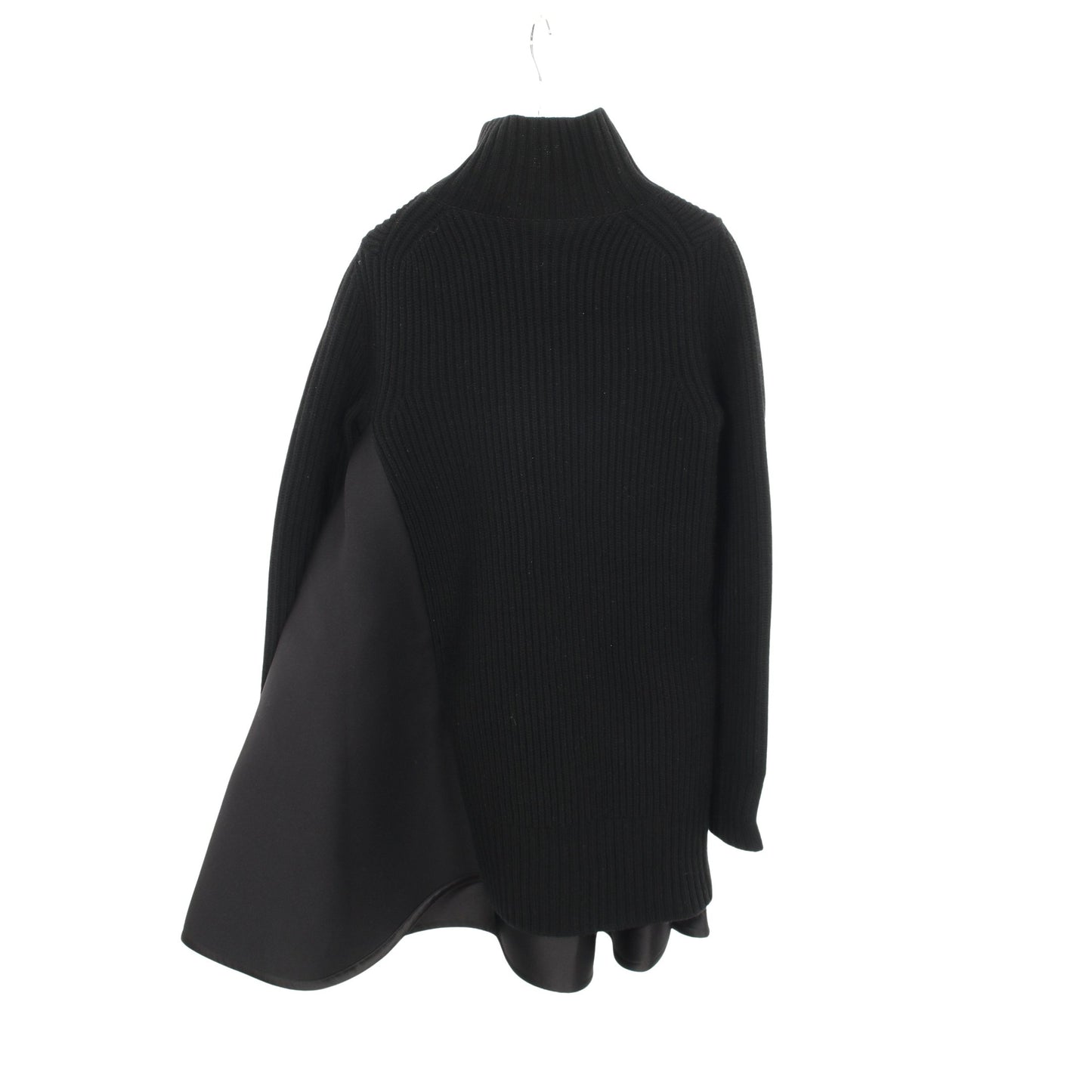 切替 変形 ニットワンピース ウール ブラック サカイ ワンピース sacai