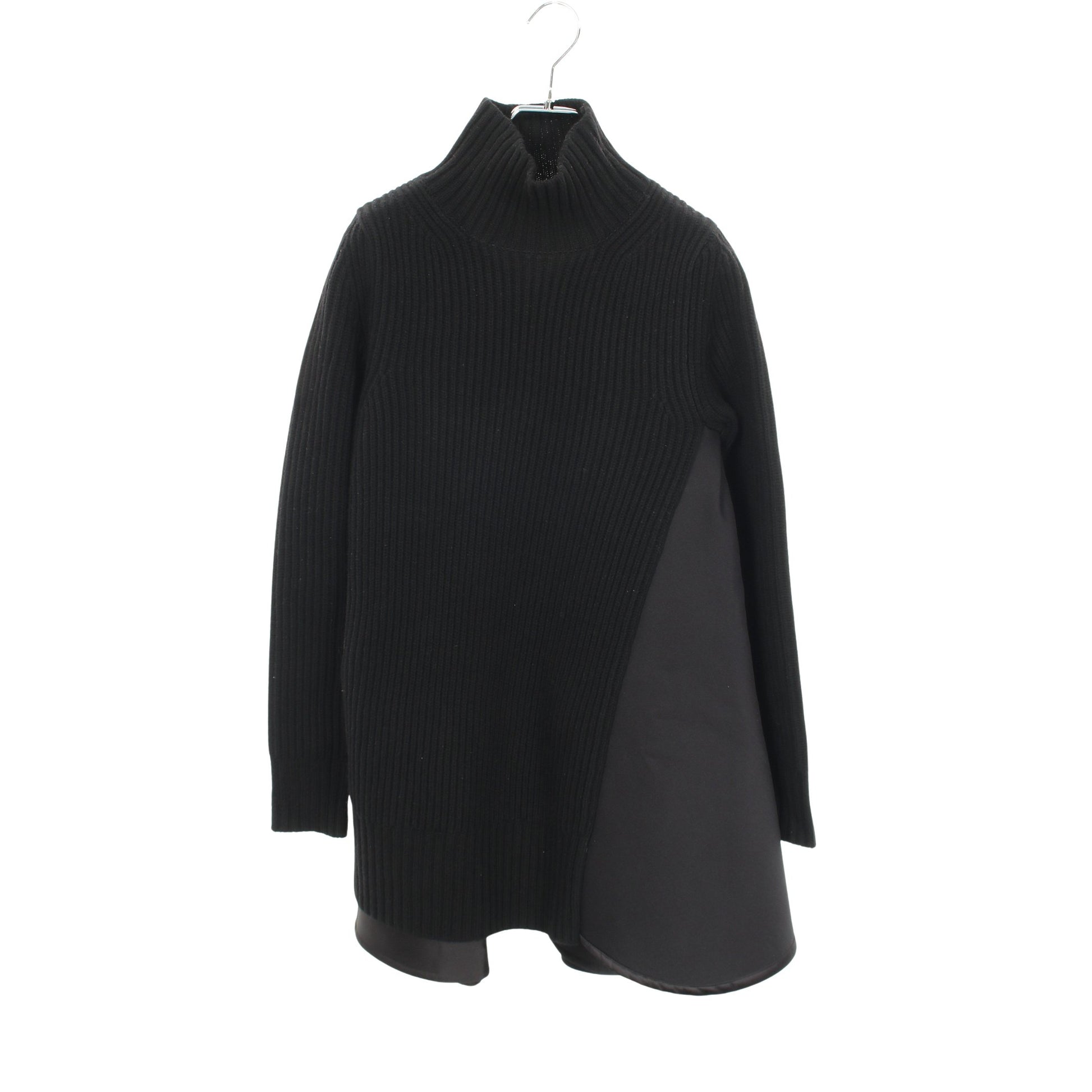 切替 変形 ニットワンピース ウール ブラック サカイ ワンピース sacai