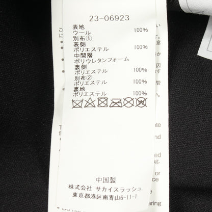 切替 変形 ニットワンピース ウール ブラック サカイ ワンピース sacai