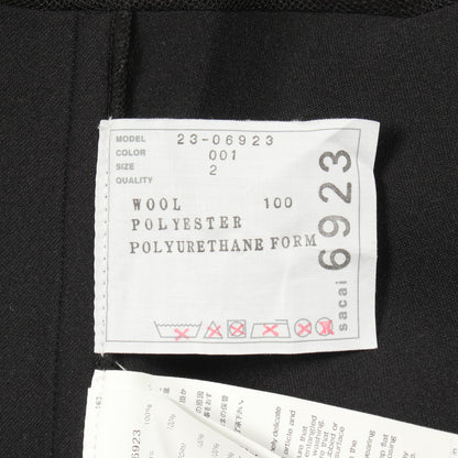 切替 変形 ニットワンピース ウール ブラック サカイ ワンピース sacai