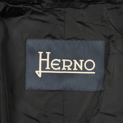 ダウンコート ナイロン ブラック フード付き ヘルノ アウター HERNO