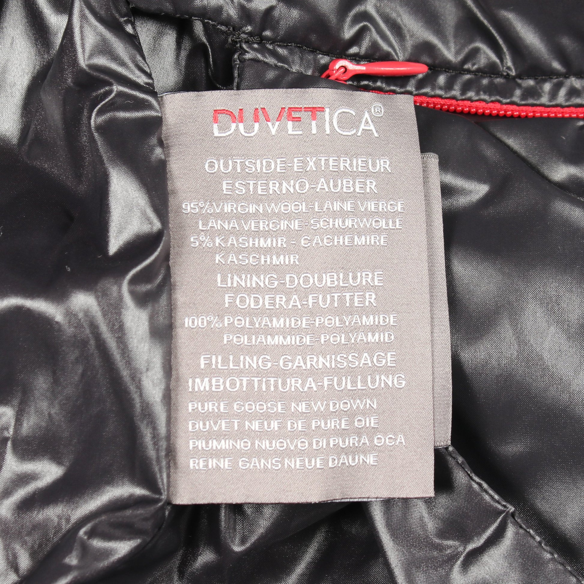 フード付き ダウンベスト ウール グレー デュベティカ アウター DUVETICA