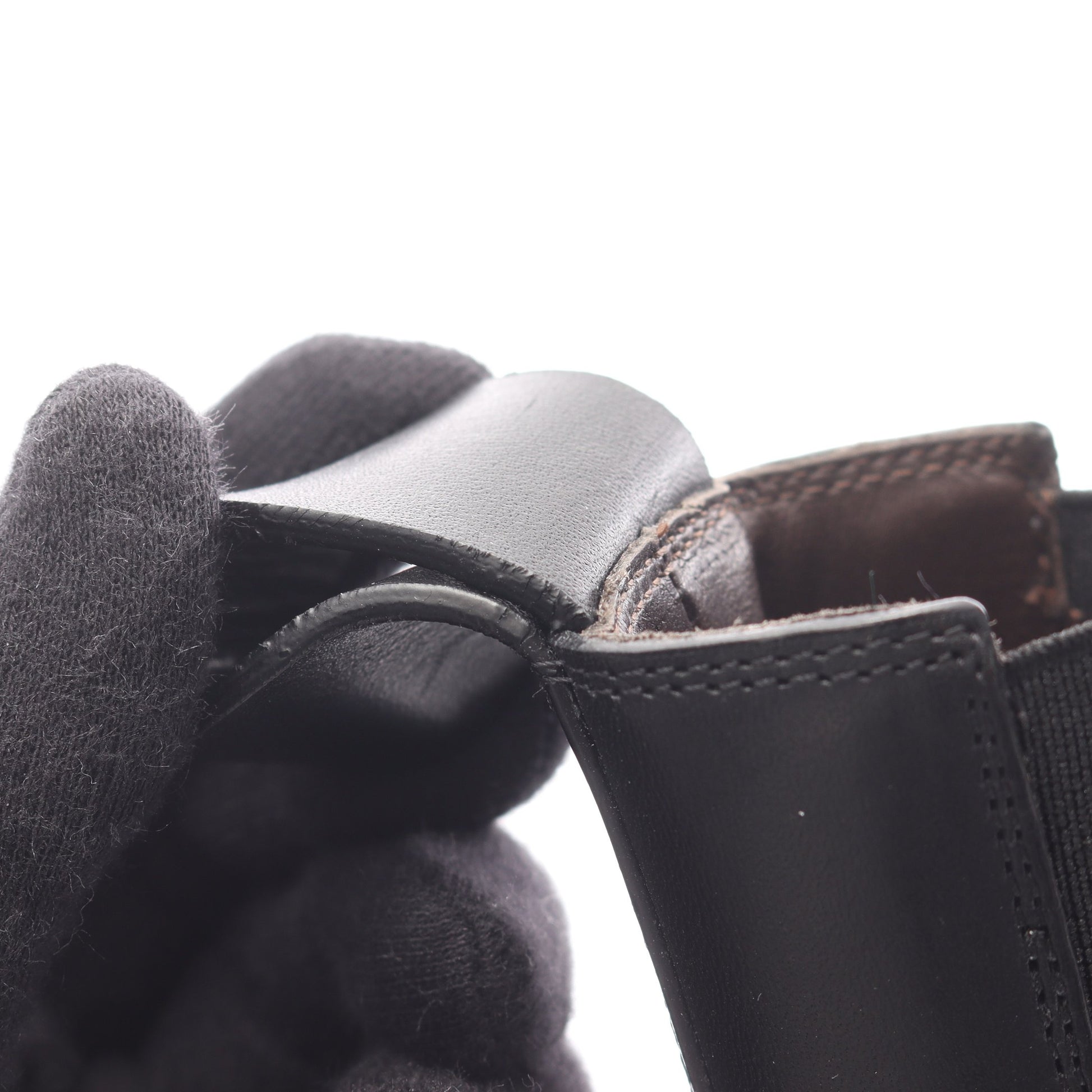 TIRE BOOTS タイヤ チェルシーブーツ ブーツ レザー ブラック パープル ボッテガヴェネタ シューズ BOTTEGA VENETA
