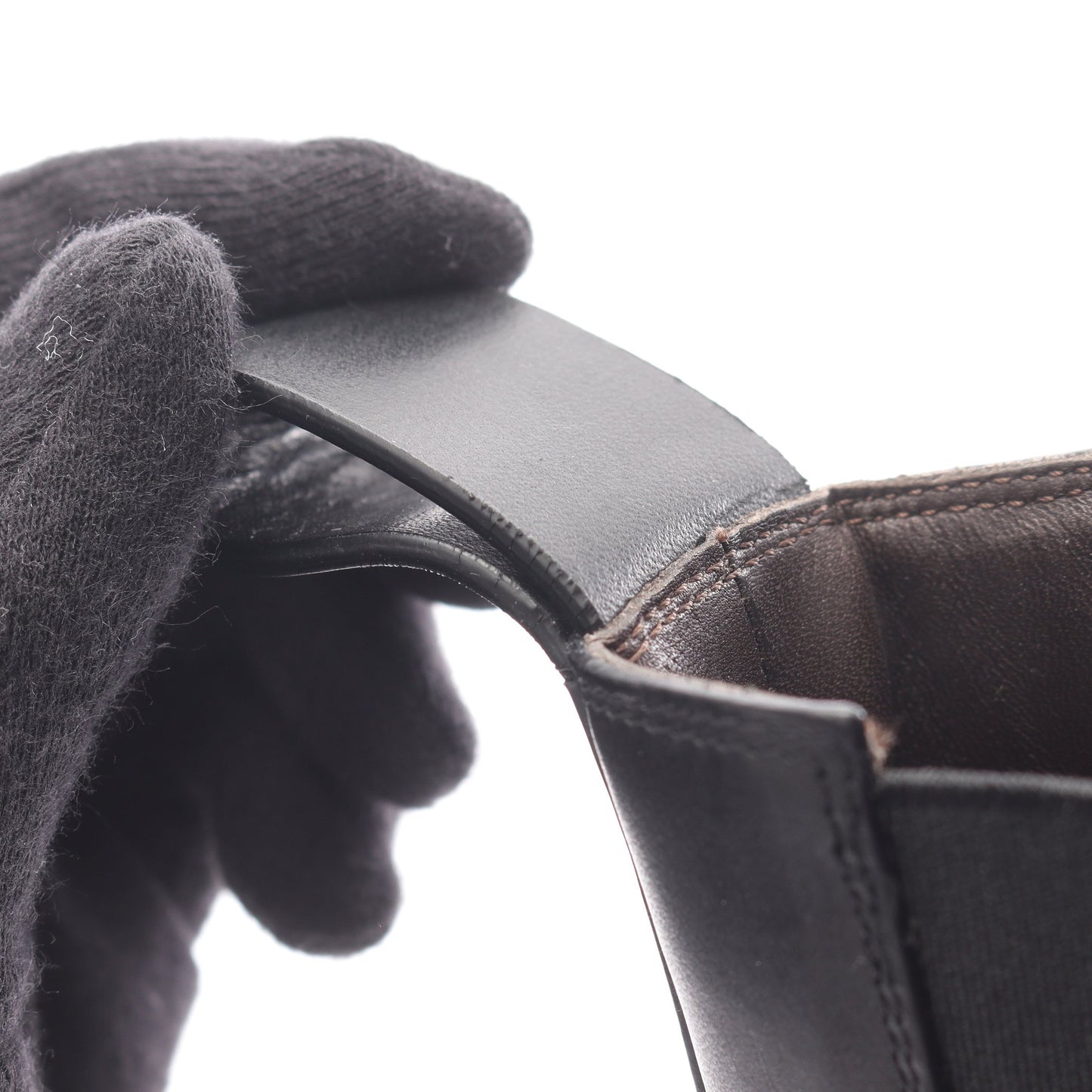 TIRE BOOTS タイヤ チェルシーブーツ ブーツ レザー ブラック パープル ボッテガヴェネタ シューズ BOTTEGA VENETA