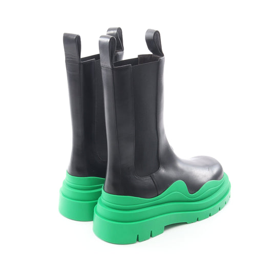 TIRE BOOTS タイヤ チェルシーブーツ サイドゴアブーツ レザー グリーン ブラック ボッテガヴェネタ シューズ BOTTEGA VENETA