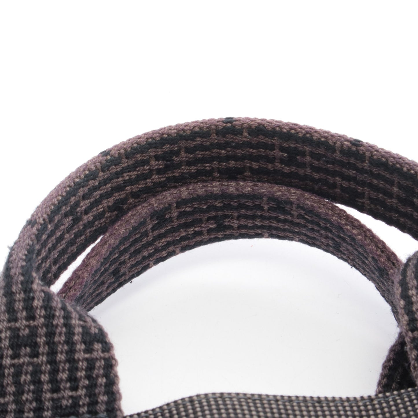 エールラインPM ハンドバッグ トートバッグ キャンバス ダークグレー シルバー金具 エルメス バッグ HERMES