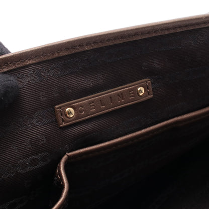 ブギーバッグ Cマカダム ハンドバッグ スエード レザー グレーベージュ ブロンズ セリーヌ バッグ CELINE
