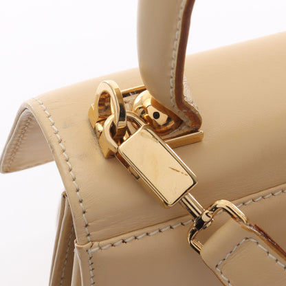 ガンチーニ ハンドバッグ レザー ベージュ 2WAY サルヴァトーレフェラガモ バッグ Salvatore Ferragamo