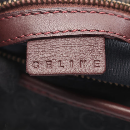 Cマカダム ショルダーバッグ スエード レザー ブラック ボルドー セリーヌ バッグ CELINE