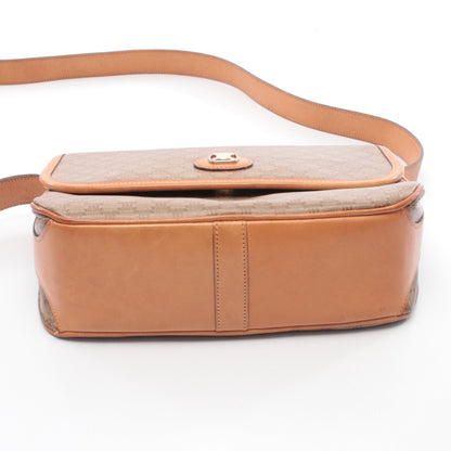 マカダム ショルダーバッグ PVC レザー ベージュ ライトブラウン セリーヌ バッグ CELINE