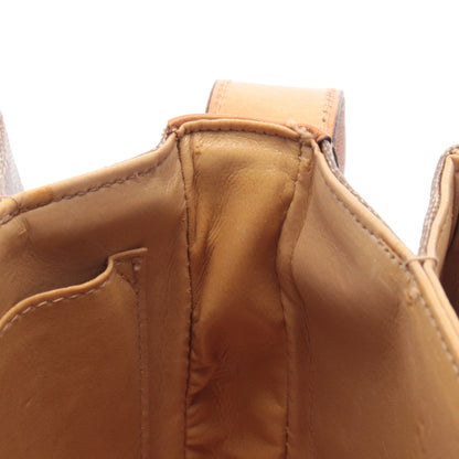 マカダム ショルダーバッグ PVC レザー ベージュ ライトブラウン セリーヌ バッグ CELINE