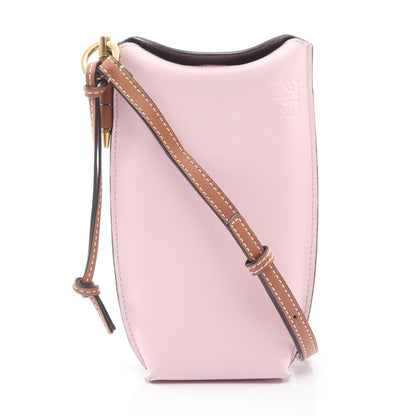 GATE POCKET ゲートポケット ショルダーバッグ レザー ピンク オレンジレッド ロエベ バッグ LOEWE