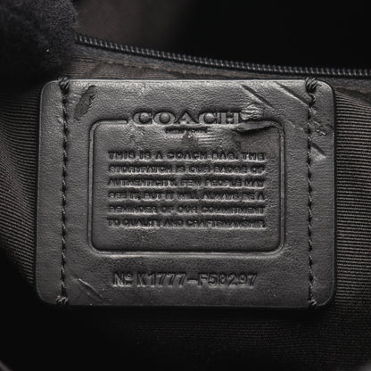 シグネチャー ファイルバッグ ショルダーバッグ PVC レザー ダークブラウン ブラック コーチ バッグ COACH