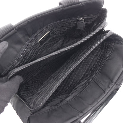 ハンドバッグ ナイロン ブラック 三角プレート プラダ バッグ PRADA