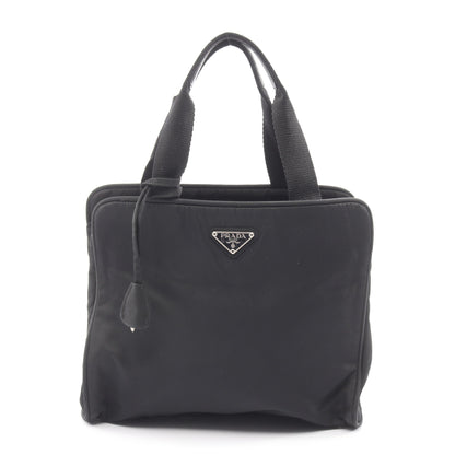 ハンドバッグ ナイロン ブラック 三角プレート プラダ バッグ PRADA