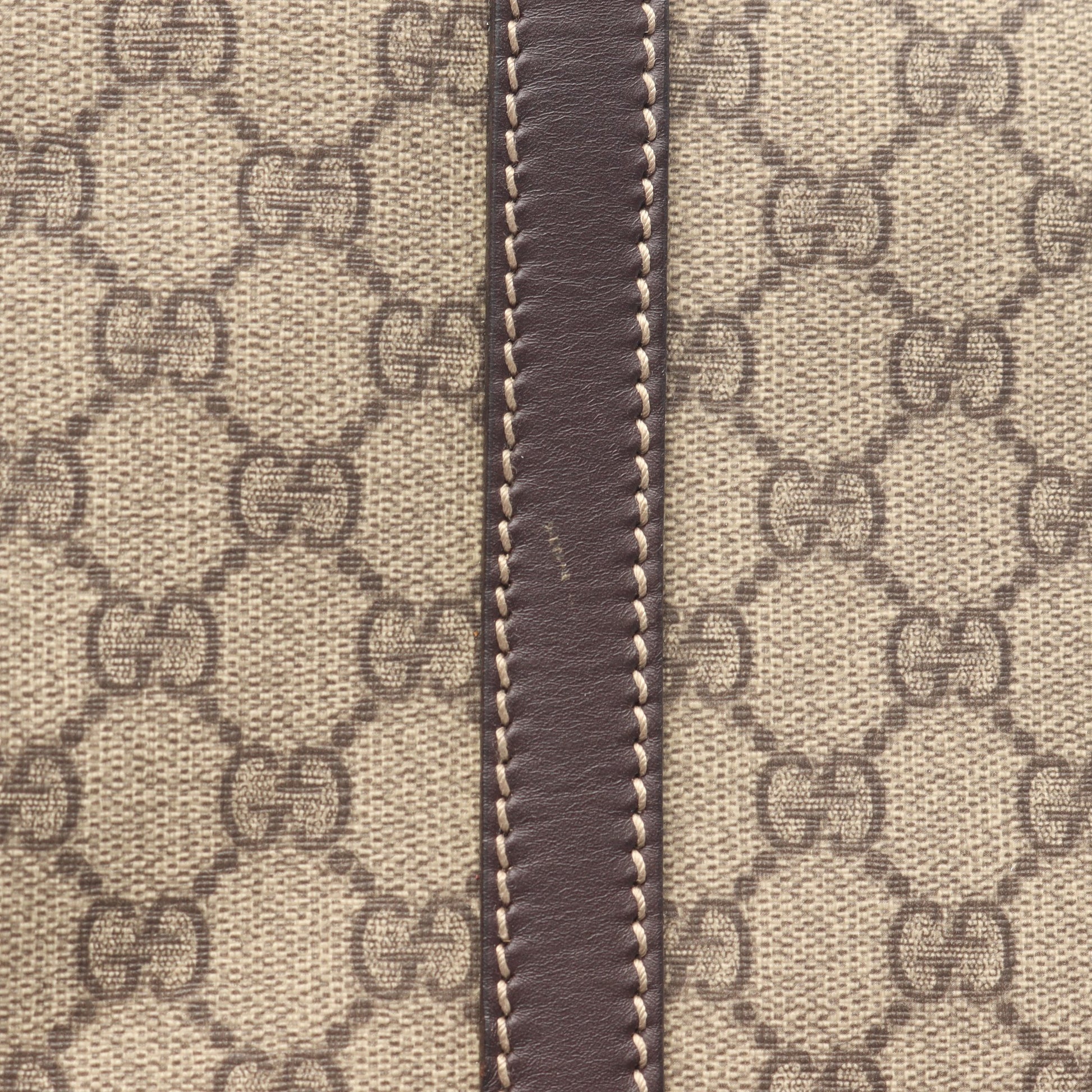 GGプラス ハンドバッグ トートバッグ PVC レザー ベージュ ダークブラウン グッチ バッグ GUCCI