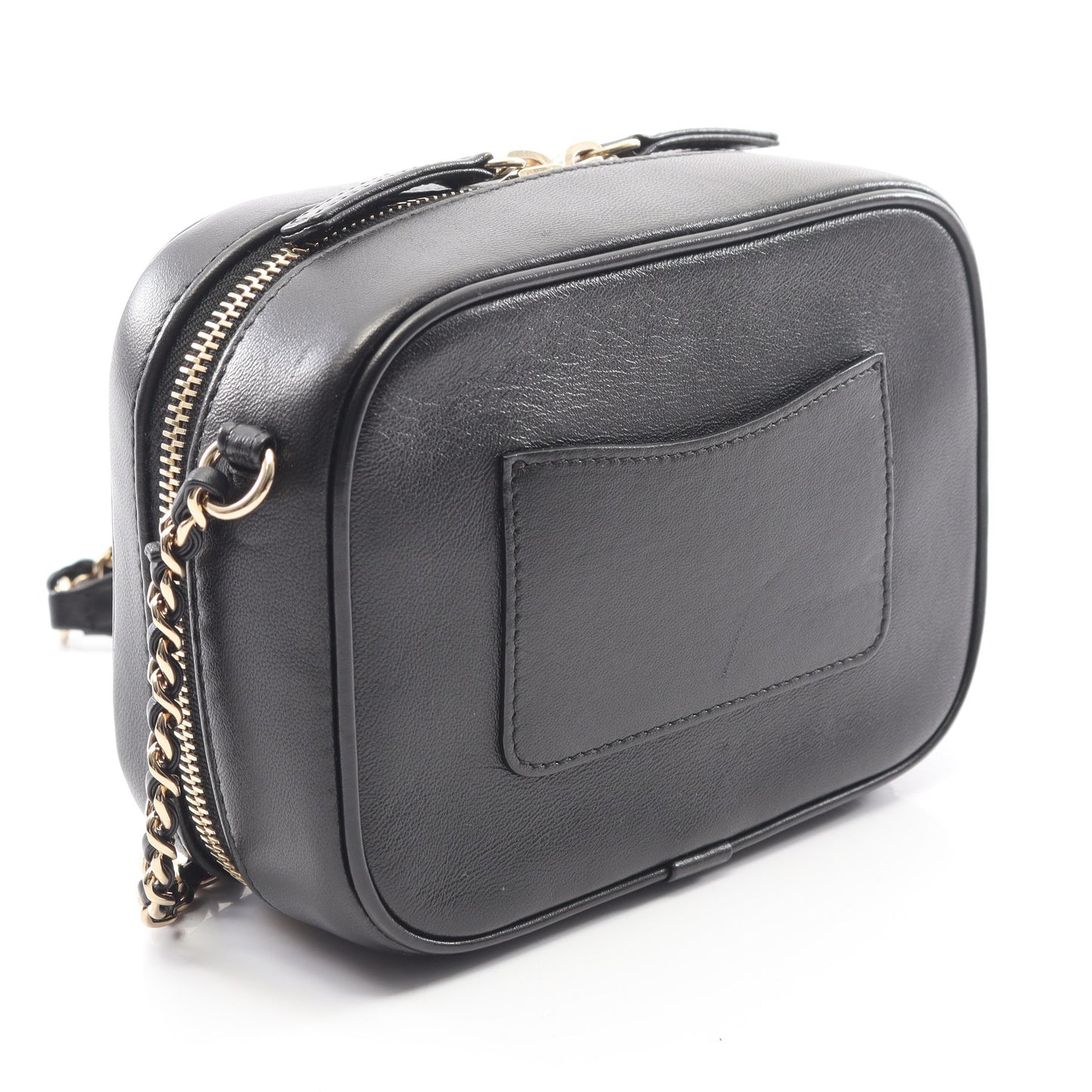 ココマーク チェーンショルダーバッグ ラムスキン ブラック ゴールド金具 シャネル バッグ CHANEL