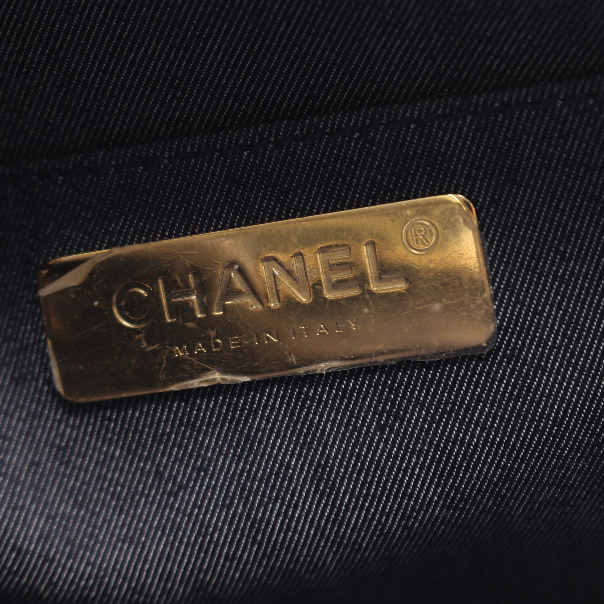 ココマーク チェーンショルダーバッグ ラムスキン ブラック ゴールド金具 シャネル バッグ CHANEL