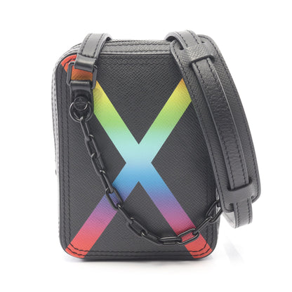 ダヌーブメッセンジャー タイガ ノワール ショルダーバッグ レザー ブラック ルイヴィトン バッグ LOUIS VUITTON