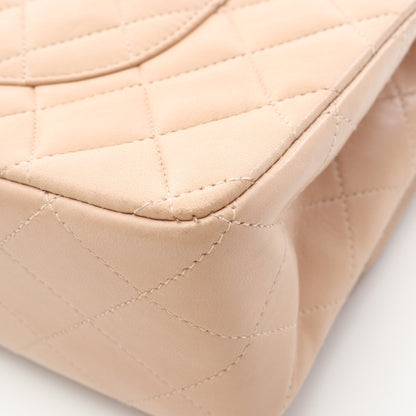 マトラッセ Wフラップ Wチェーンショルダーバッグ ラムスキン ベージュ ゴールド金具 シャネル バッグ CHANEL