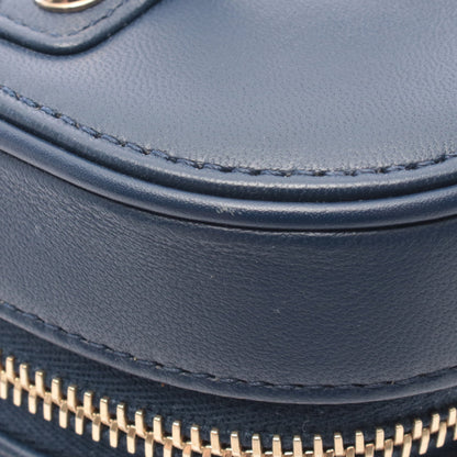 ココマーク チェーンショルダーバッグ バニティバッグ ラムスキン ネイビー ゴールド金具 シャネル バッグ CHANEL