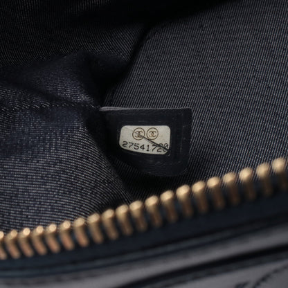 ココマーク チェーンショルダーバッグ バニティバッグ ラムスキン ネイビー ゴールド金具 シャネル バッグ CHANEL