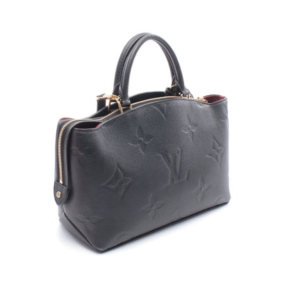 プティ パレPM モノグラムアンプラント ハンドバッグ レザー ブラック 2WAY ルイヴィトン バッグ LOUIS VUITTON