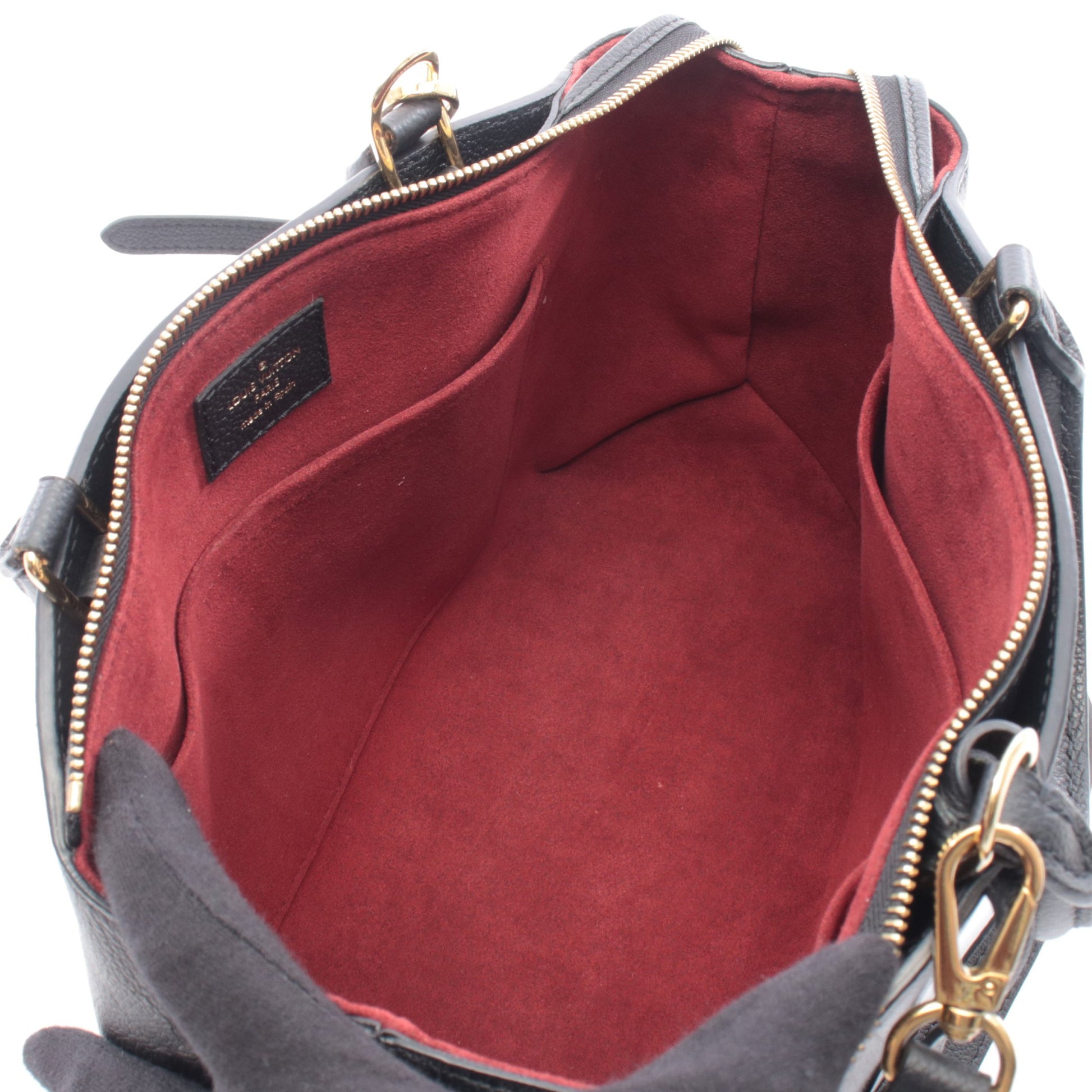 プティ パレPM モノグラムアンプラント ハンドバッグ レザー ブラック 2WAY ルイヴィトン バッグ LOUIS VUITTON