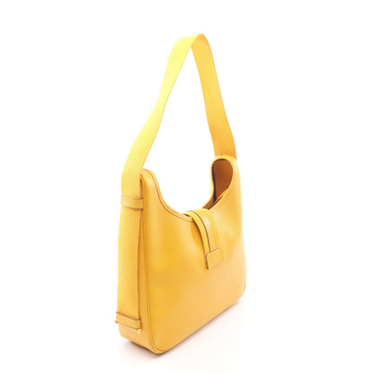 サコ ジョーヌ ショルダーバッグ クシュベル イエロー ゴールド金具 ○Z刻印 エルメス バッグ HERMES